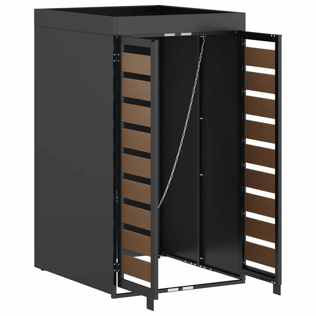 vidaXL Mülltonnenlager mit Pflanzerdach für 240L Tonne Anthrazit - Image 5