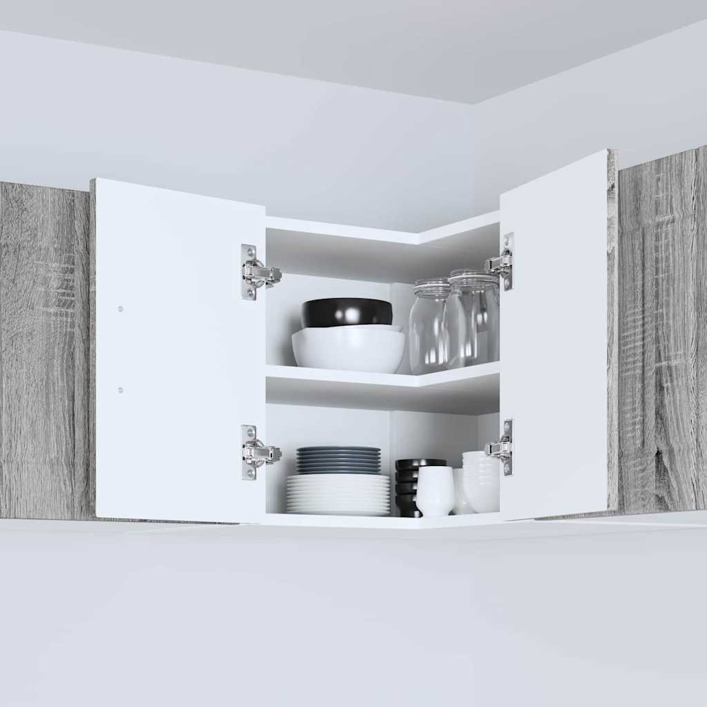 vidaXL Küchenschrank Graues Sonoma 57 x 57 x 40 cm Holzwerkstoff - Image 4