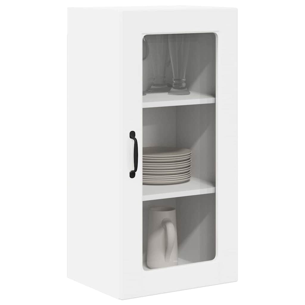 vidaXL Küchenschrank mit Regal 2 pcs Hochglanz Weiß 40 x 31 x 80 cm - Image 3