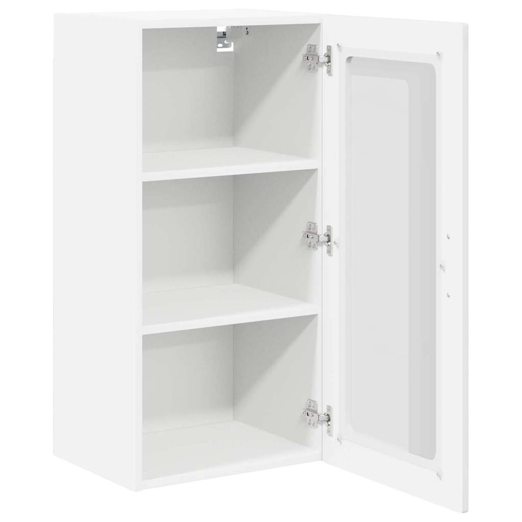 vidaXL Küchenschrank mit Regal 2 pcs Hochglanz Weiß 40 x 31 x 80 cm - Image 6