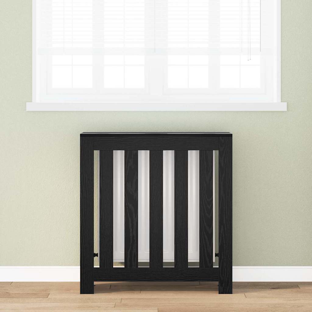 vidaXL Heizkörperabdeckung Schwarz Eichen-Optik 78 x 20 x 82 cm