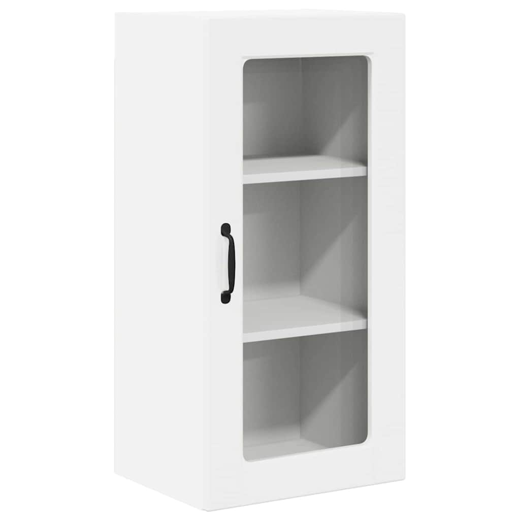 vidaXL Küchenschrank mit Regal 2 pcs Hochglanz Weiß 40 x 31 x 80 cm - Image 5