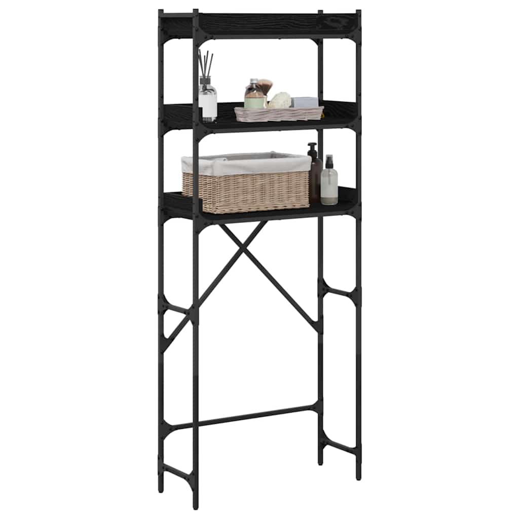 vidaXL Waschmaschinenregal mit Regal 67 x 25 x 163 cm Holzwerkstoff - Image 3