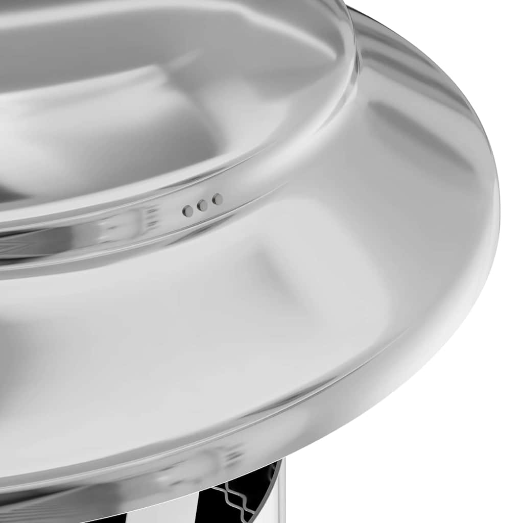 vidaXL Kaminverlängerung Silber 25 x 25 x 132 cm Edelstahl - Image 6