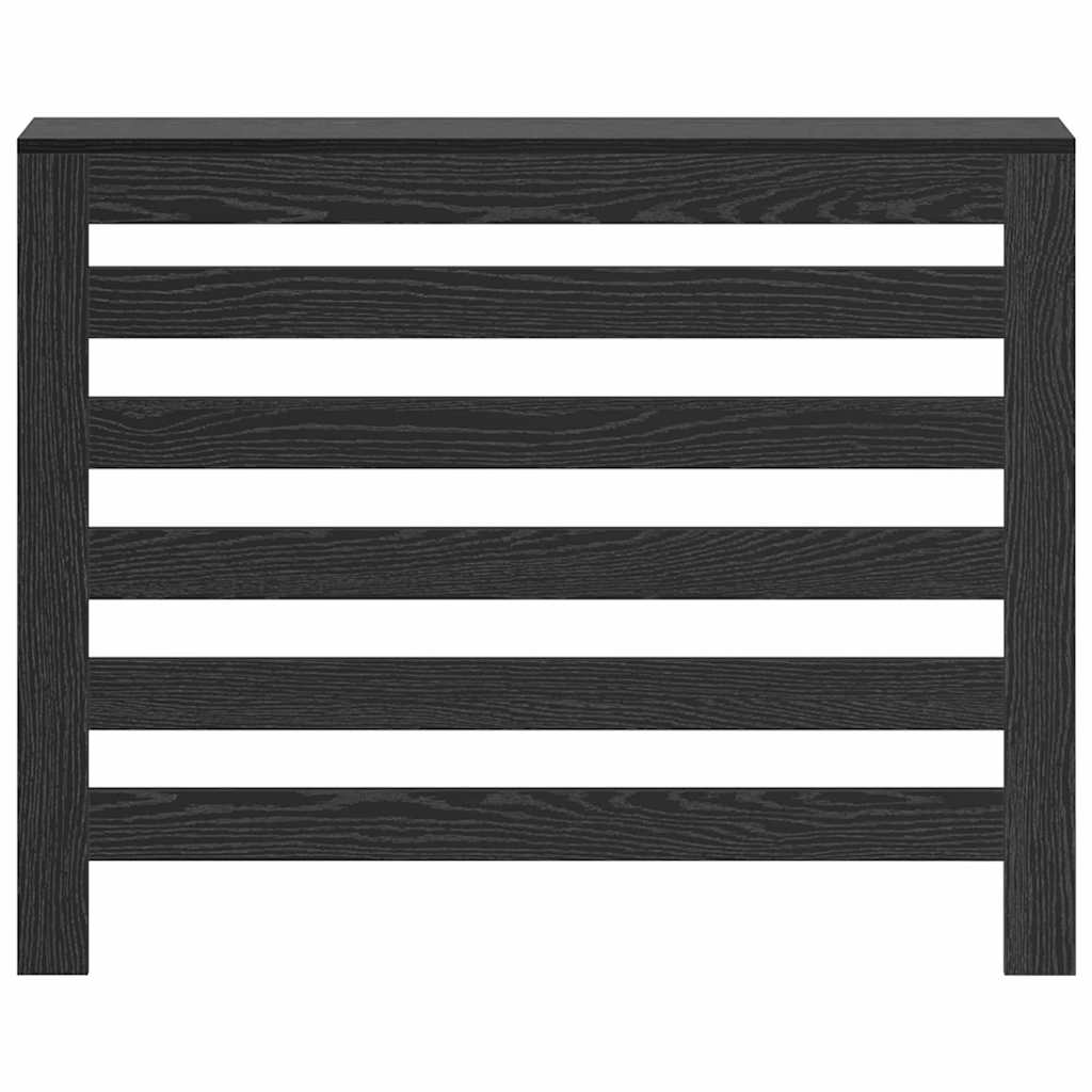 vidaXL Heizkörperabdeckung Schwarz Eichen-Optik 104 x 20 x 82 cm - Image 4