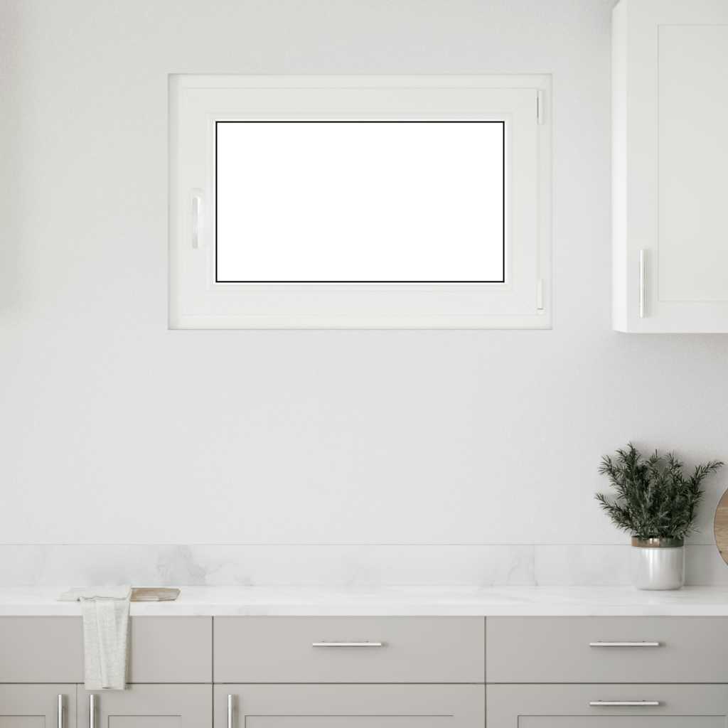 vidaXL Kellerfenster "RISOR" 90x50 cm Drehkipp DIN Rechts Weiß