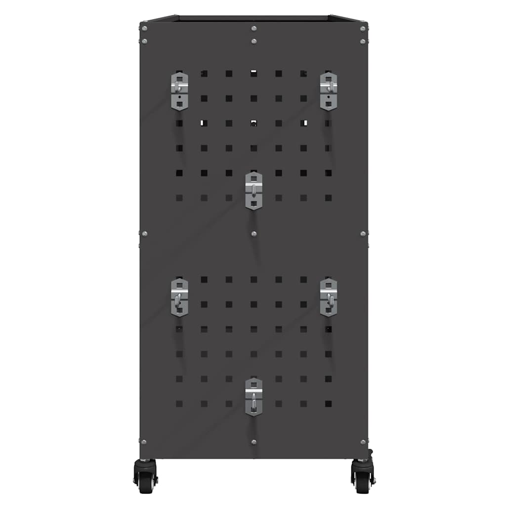 vidaXL Werkzeugwagen Schwarz 75 x 35 x 73 cm Kaltgewalzter Stahl - Image 6