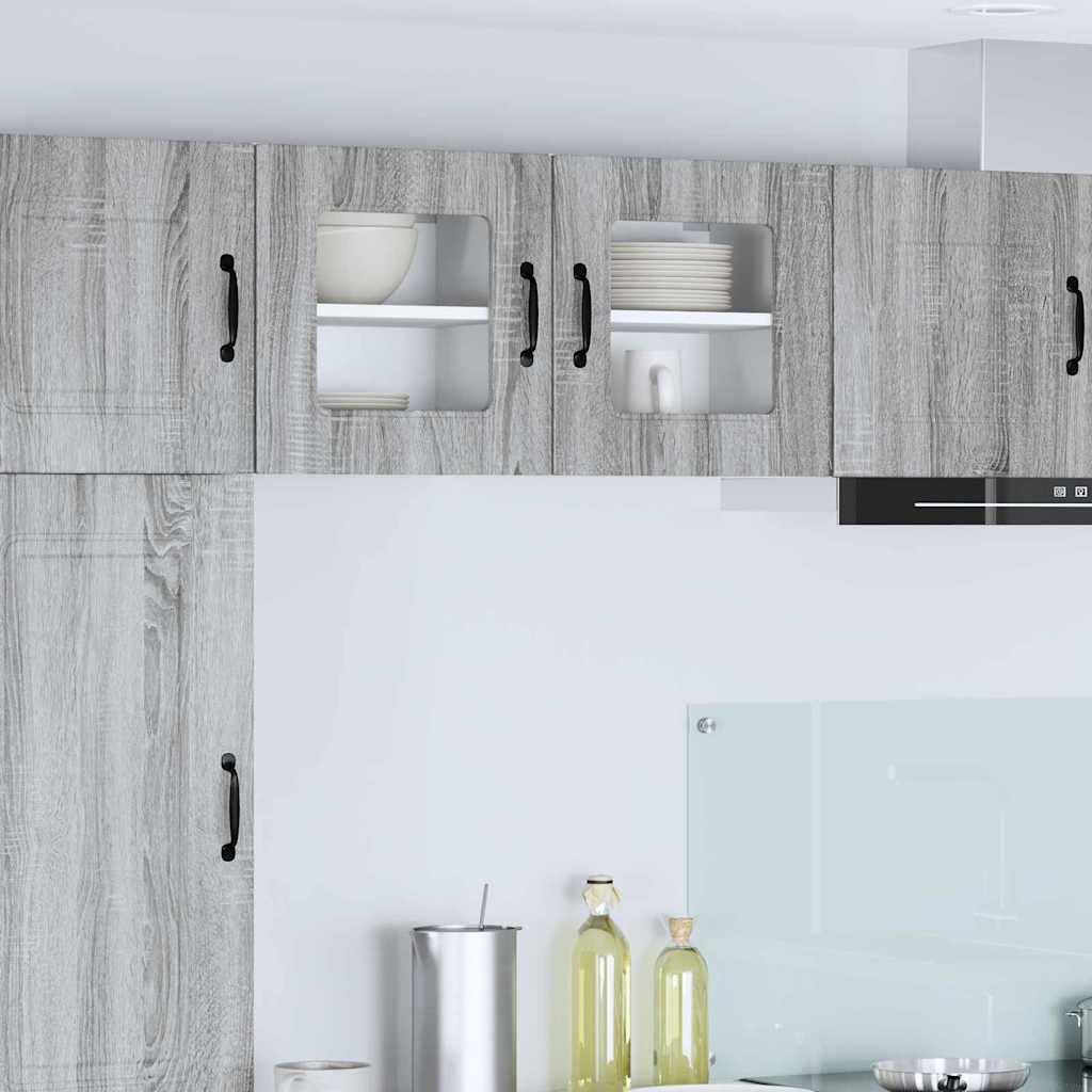 vidaXL Küchenwandschrank Graues Sonoma 40 x 31 x 40 cm Holzwerkstoff