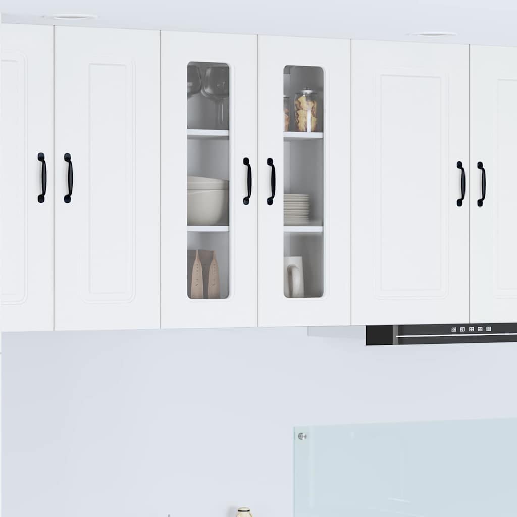 vidaXL Küchenwandschrank mit Regal Weiß 60 x 31 x 80 cm Holzwerkstoff