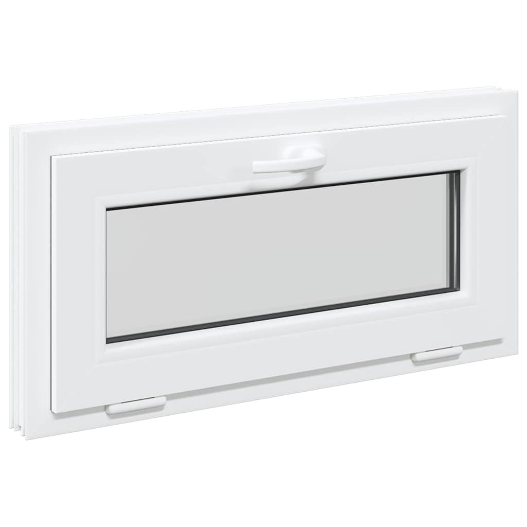 vidaXL Kellerfenster RISOR 80x40 cm Kipp 2-fach Verglasung Weiß - Image 4