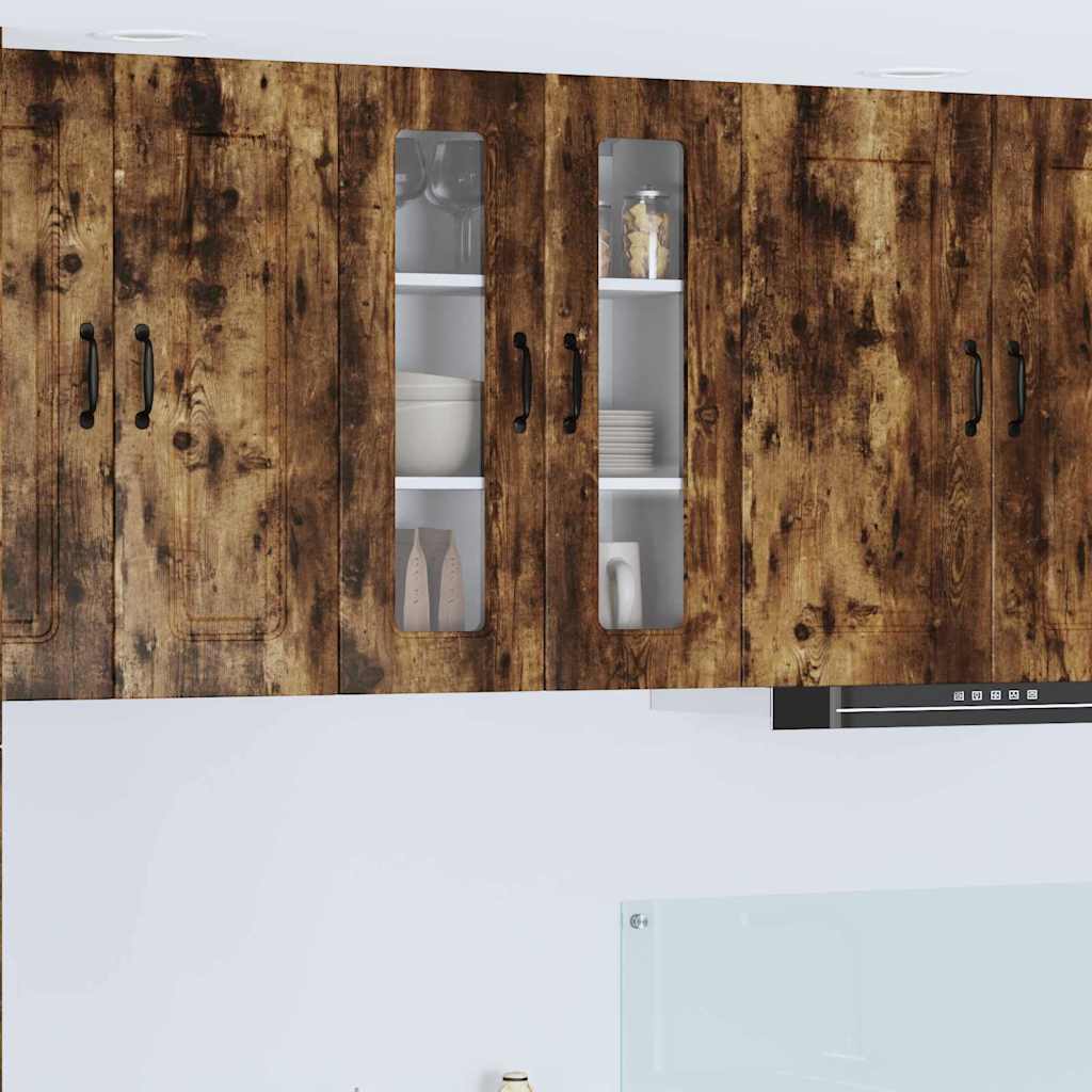 vidaXL Küchenwandschrank mit Regal Geräucherte Eiche 60 x 31 x 80 cm