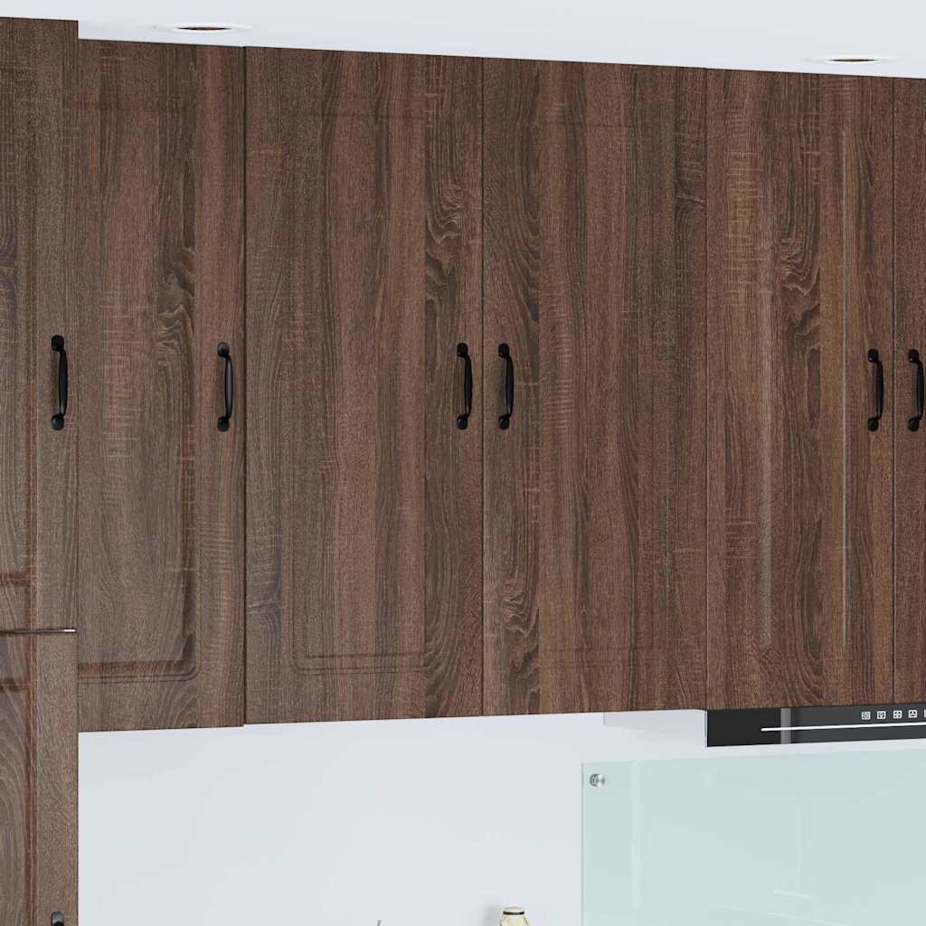 vidaXL Küchenwandschrank mit Regal Braun Eichen-Optik 80 x 31 x 100 cm