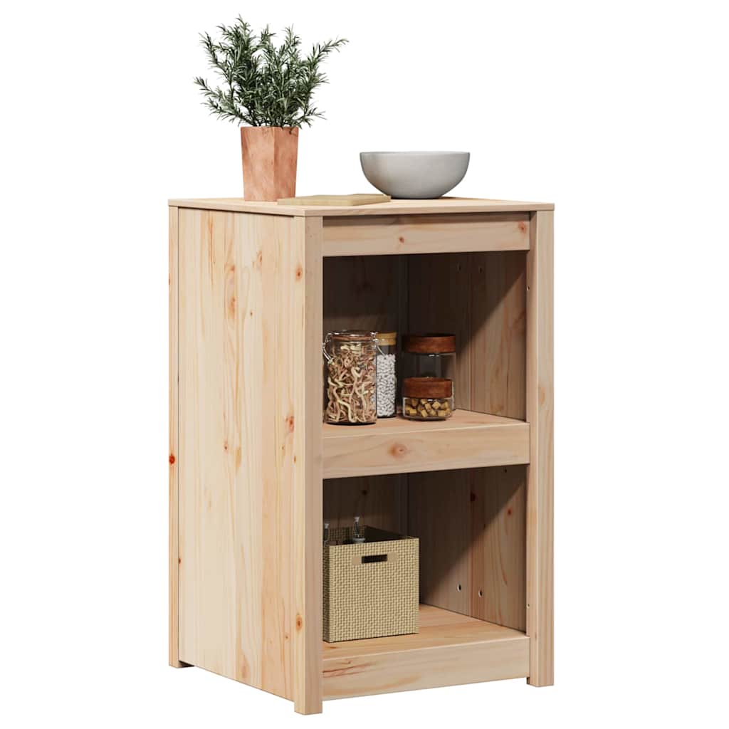 vidaXL Küchenschrank mit Regal Braun 55 x 55 x 92 cm Massivholz Kiefer - Image 3