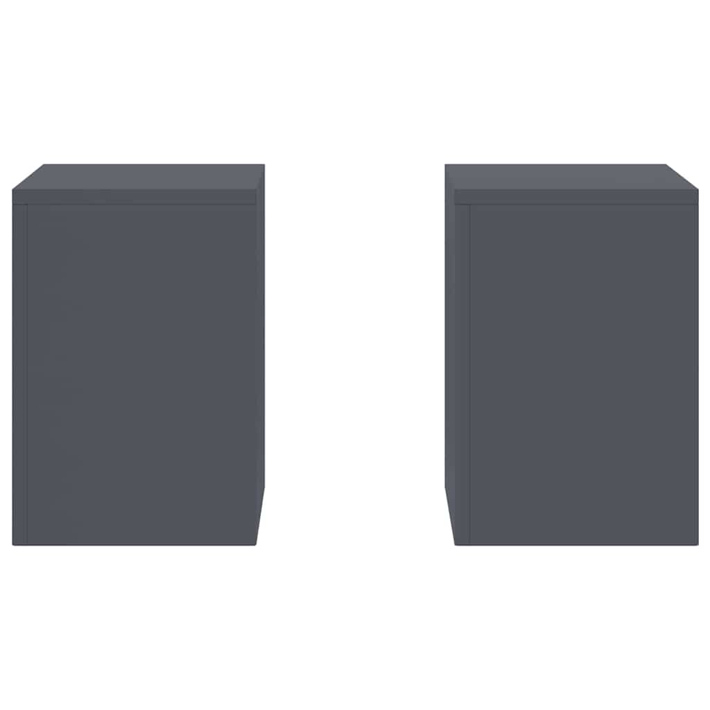 vidaXL Pflanzenständer 2 pcs Anthrazit 24 x 24 x 35 cm Stahl - Image 6