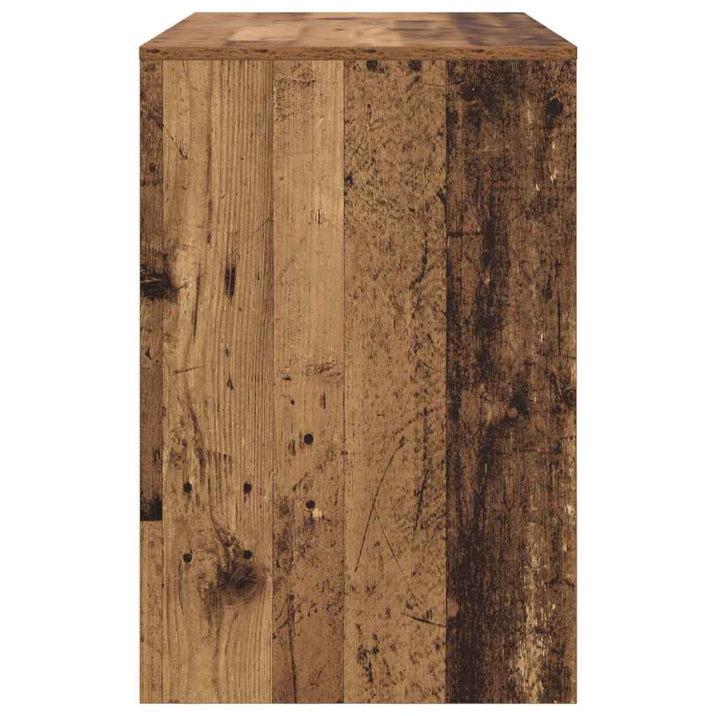 vidaXL Schreibtisch mit Regal Altholz 102 x 50 x 75 cm Holzwerkstoff - Image 6