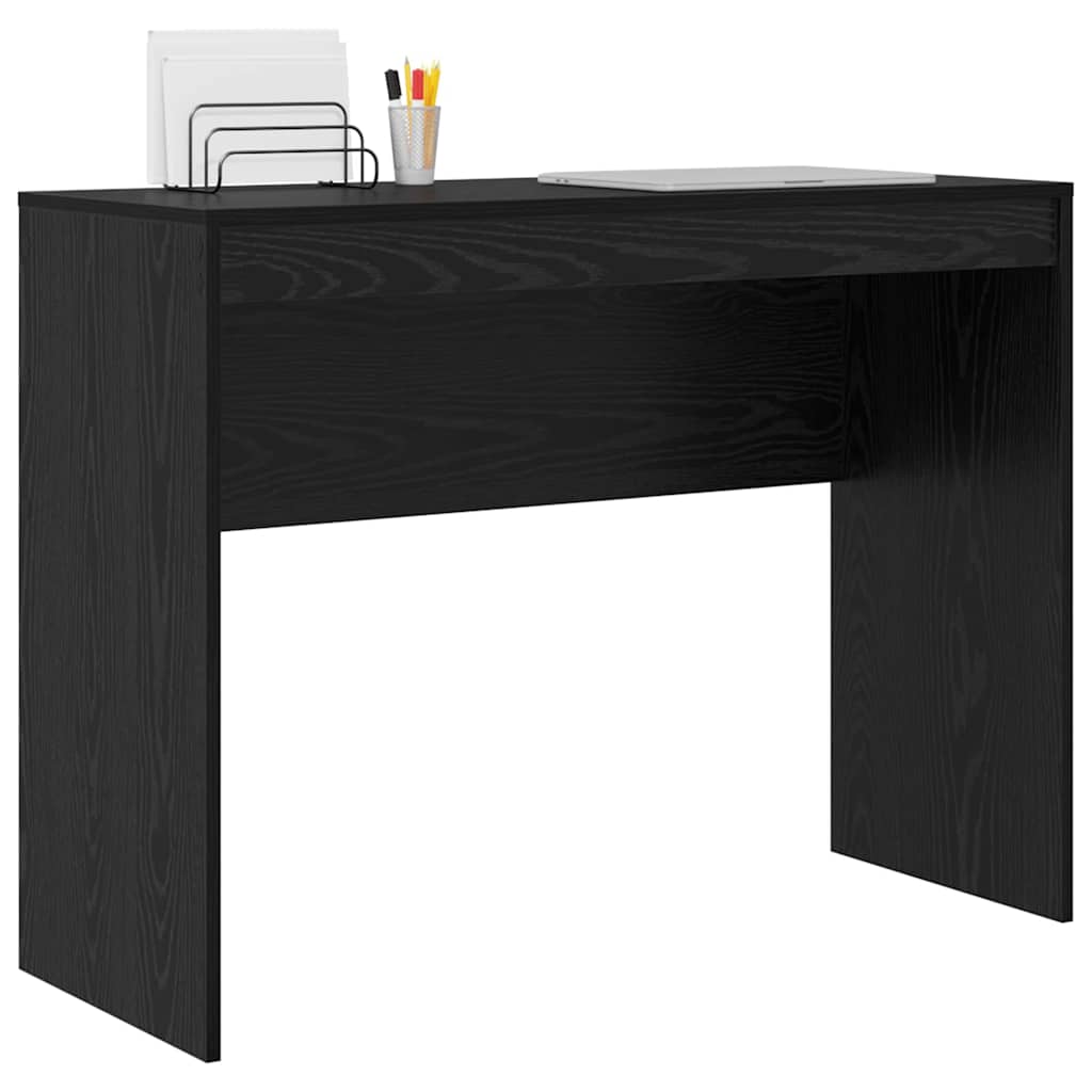 vidaXL Schreibtisch Schwarz Eichen-Optik 100 x 40 x 76 cm - Image 3