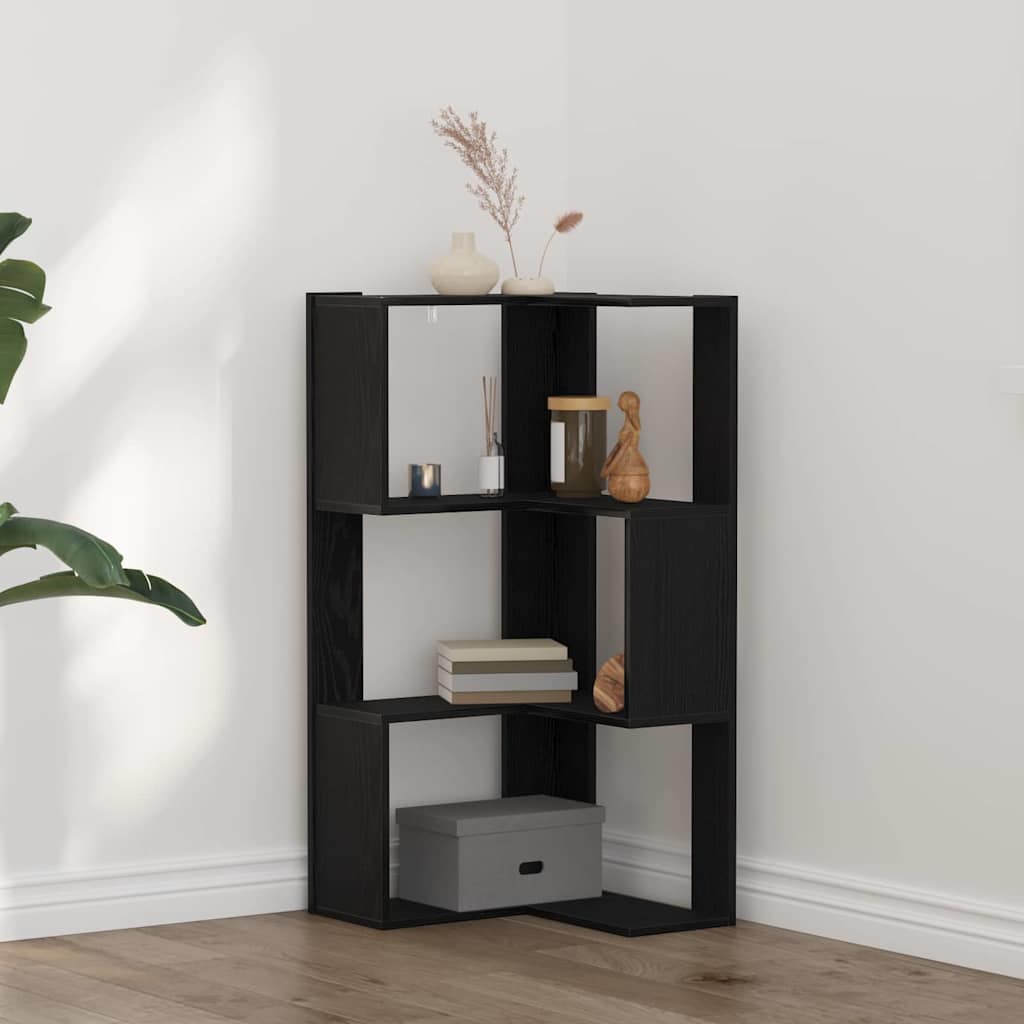 vidaXL Eckregal Schwarze Eiche 50 x 50 x 102 cm Holzwerkstoff