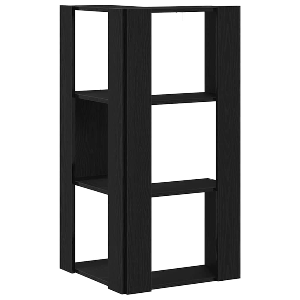 vidaXL Eckregal Schwarze Eiche 50 x 50 x 102 cm Holzwerkstoff - Image 4