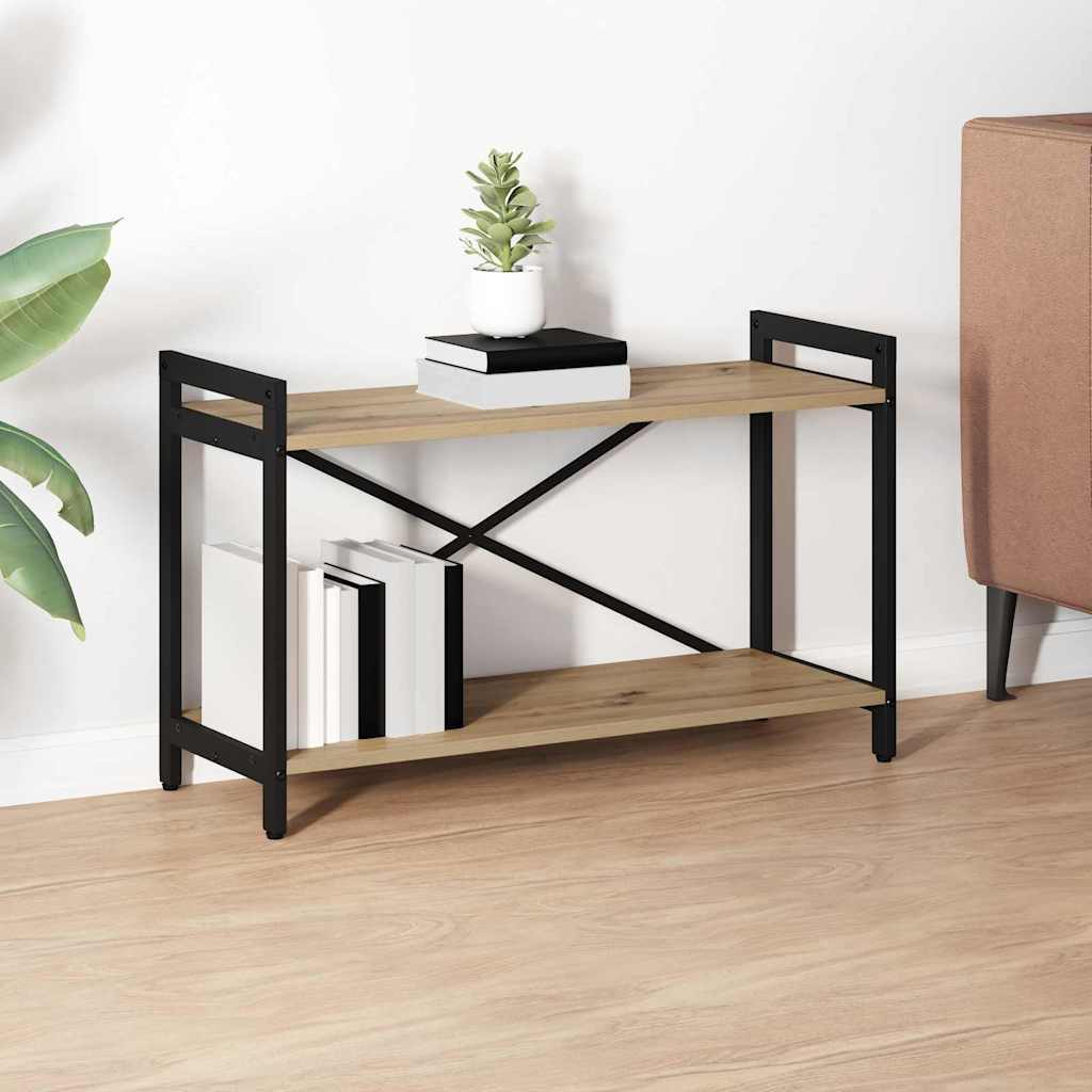 vidaXL Bücherregal Artisan-Eiche 80 x 30 x 48,5 cm Holzwerkstoff