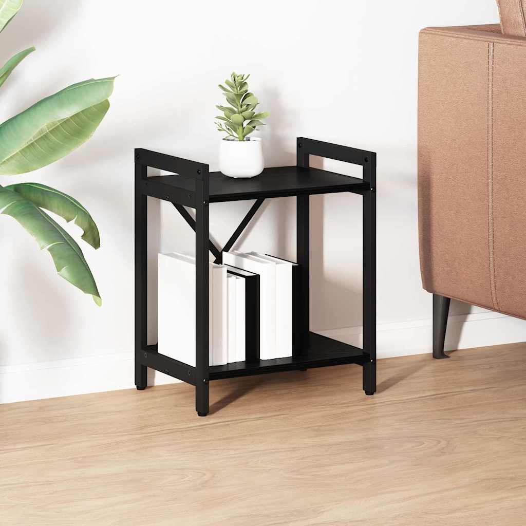 vidaXL Bücherregal Schwarz Eichen-Optik 40 x 30 x 48,5 cm