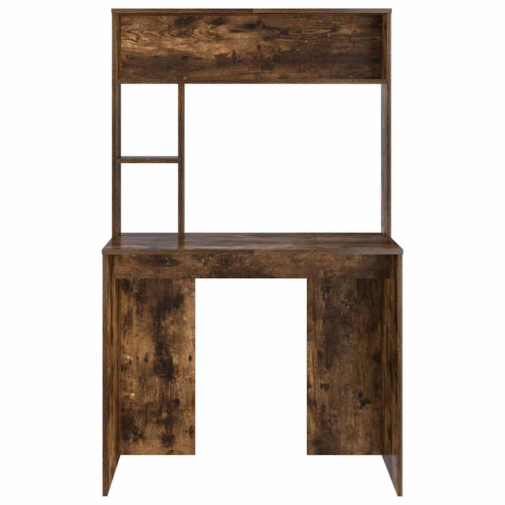 vidaXL Schreibtisch Geräucherte Eiche 91 x 50 x 149 cm Holzwerkstoff - Image 5