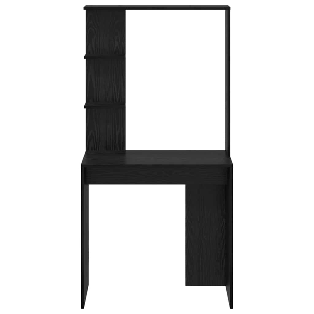 vidaXL Schreibtisch Schwarz Eichen-Optik 78,5 x 37 x 154,5 cm - Image 5