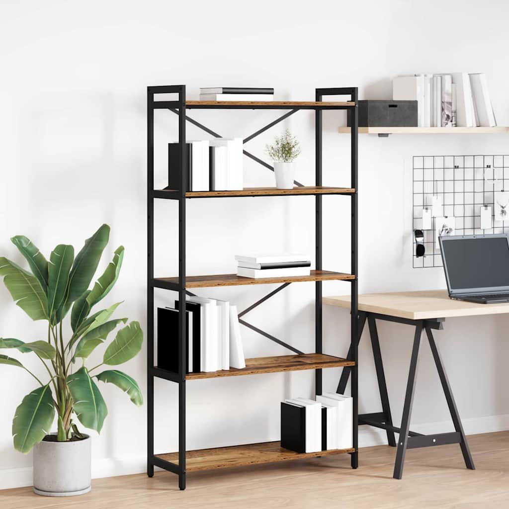 vidaXL Bücherregal Altholz 80 x 30 x 153 cm Holzwerkstoff