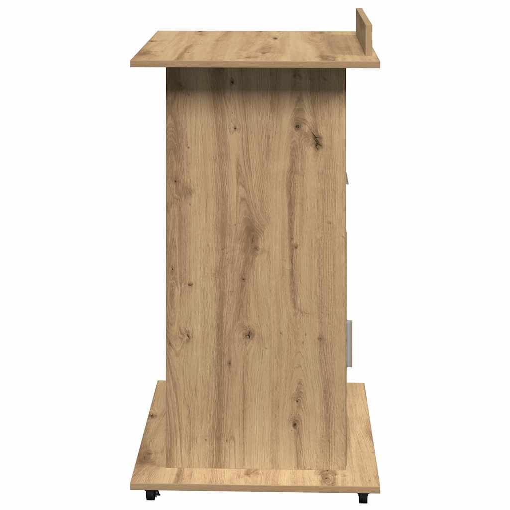 vidaXL Podium mit Regal Artisan-Eiche 55 x 55 x 107 cm Holzwerkstoff - Image 6