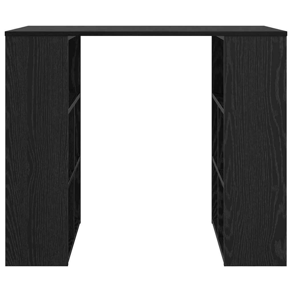 vidaXL Schreibtisch Schwarz Eichen-Optik 90 x 50 x 75 cm Holzwerkstoff - Image 5
