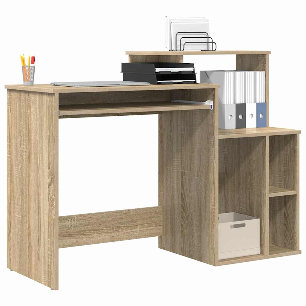 vidaXL Schreibtisch Sonoma-Eiche 120,5 x 44 x 88,5 cm Holzwerkstoff - Image 3
