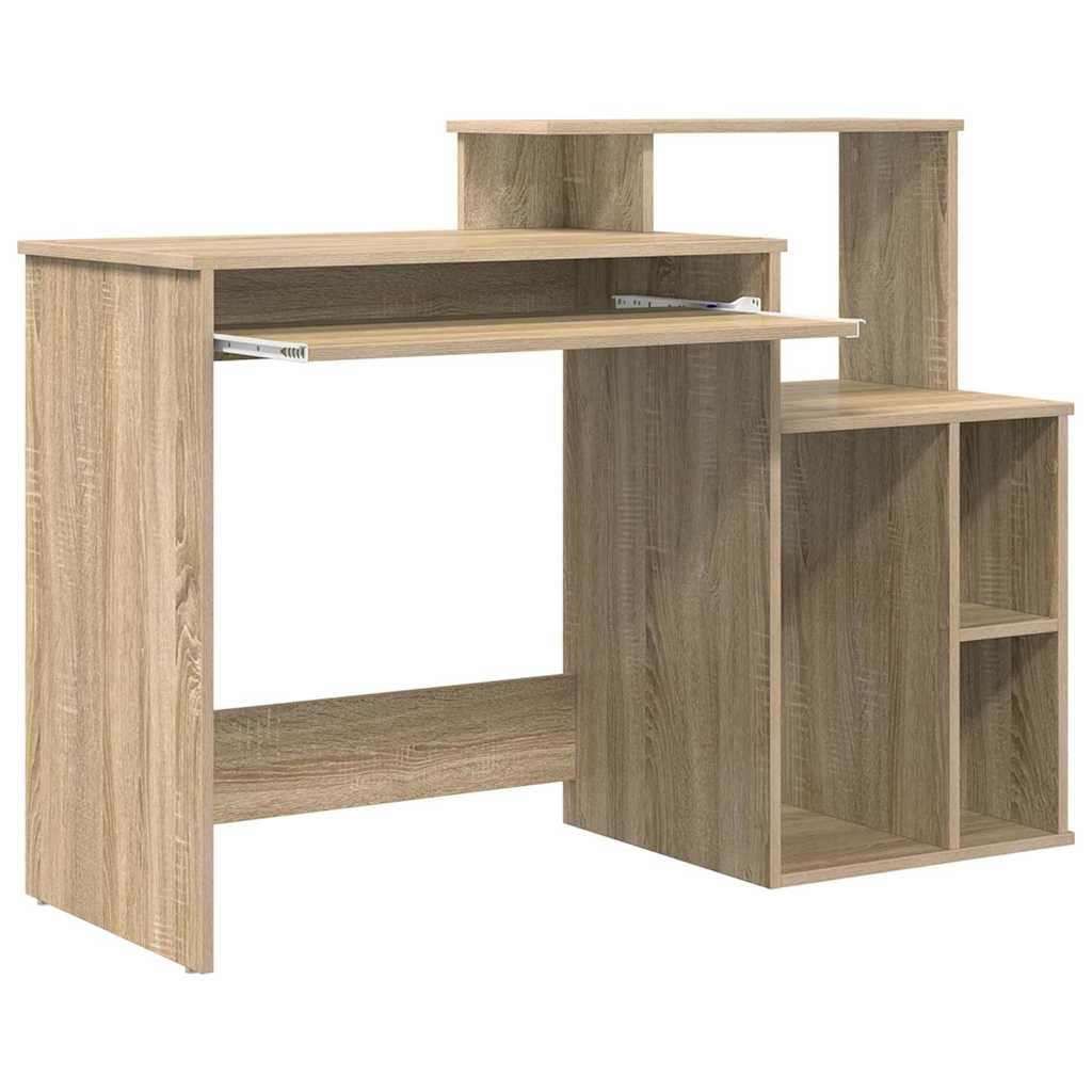 vidaXL Schreibtisch Sonoma-Eiche 120,5 x 44 x 88,5 cm Holzwerkstoff - Image 5