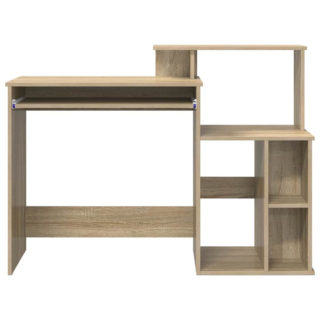 vidaXL Schreibtisch Sonoma-Eiche 120,5 x 44 x 88,5 cm Holzwerkstoff - Image 6