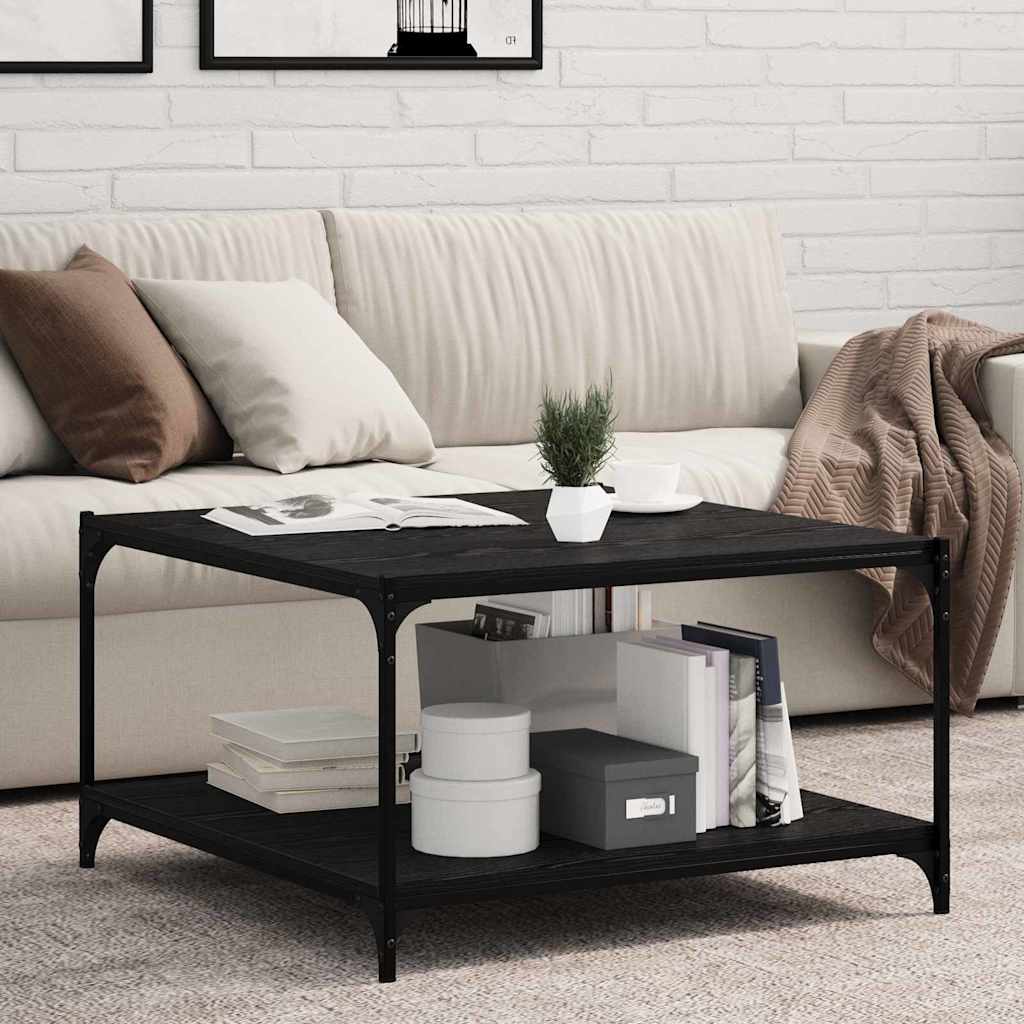 vidaXL Regalbrett 4 pcs Schwarz 80 x 40 x 1.5 cm Holzwerkstoff - Image 3