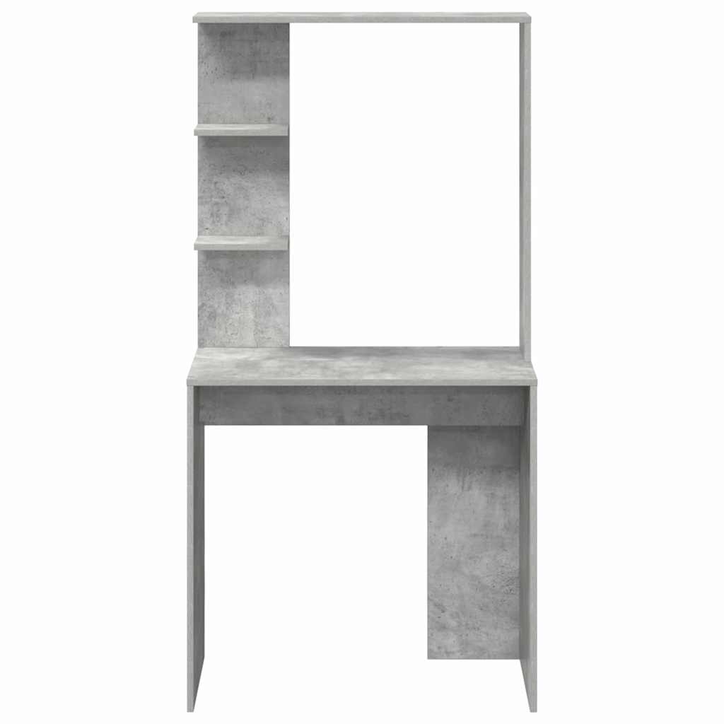 vidaXL Schreibtisch Beton Grau 78,5 x 37 x 154,5 cm Holzwerkstoff - Image 5