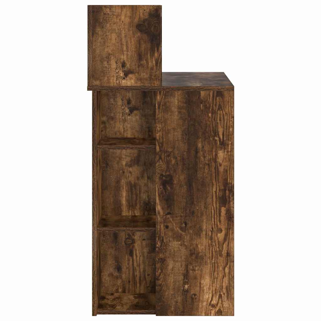 vidaXL Schreibtisch Geräucherte Eiche 90 x 48 x 101,5 cm Holzwerkstoff - Image 6