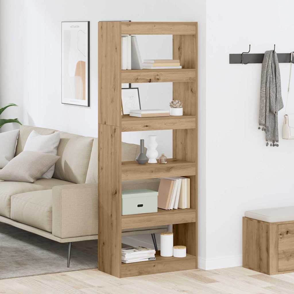 vidaXL Bücherregal Artisan-Eiche 60 x 30 x 166 cm Holzwerkstoff