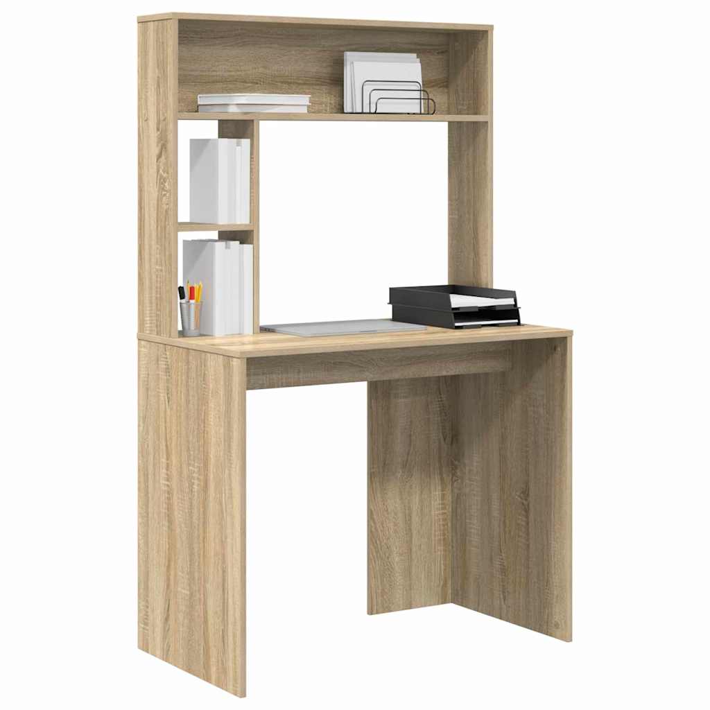 vidaXL Schreibtisch Sonoma-Eiche 91 x 50 x 149 cm Holzwerkstoff - Image 3