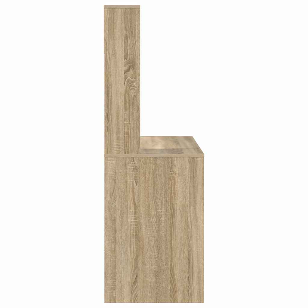 vidaXL Schreibtisch Sonoma-Eiche 91 x 50 x 149 cm Holzwerkstoff - Image 6