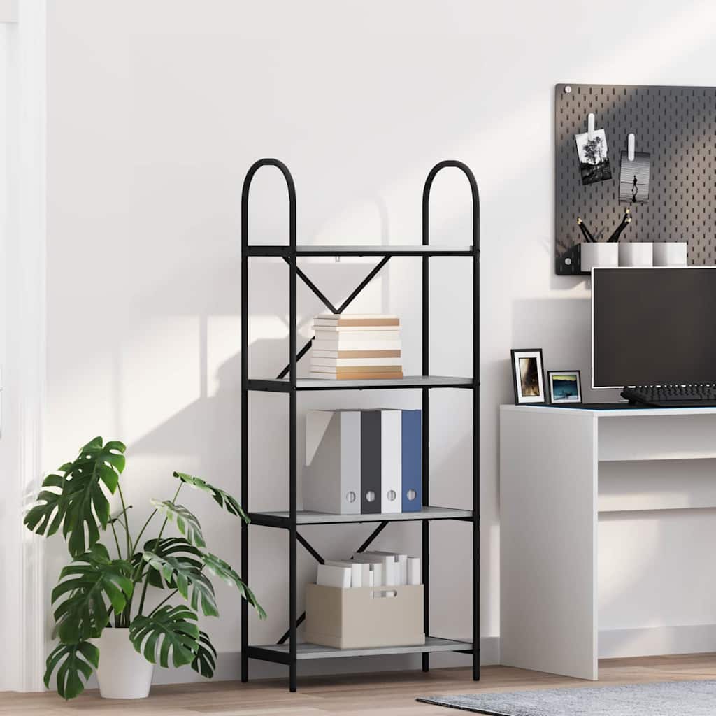 vidaXL Regal Grau Sonoma 60 x 30 x 146 cm Holzwerkstoff