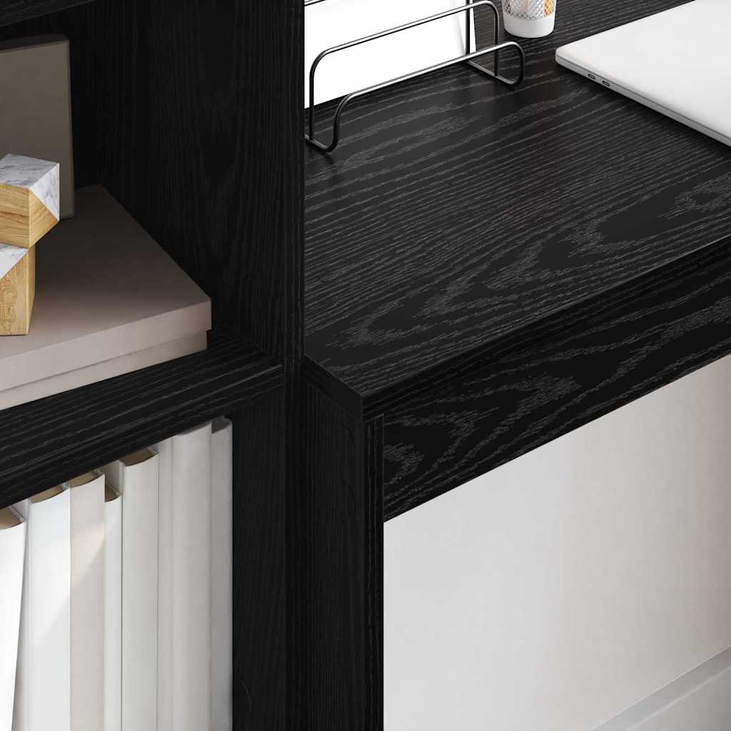 vidaXL Schreibtisch Schwarz Eichen-Optik 90 x 40 x 76 cm - Image 4