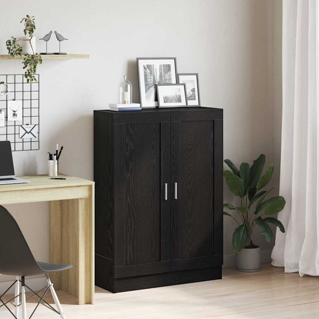 vidaXL Bücherregal Schwarz Eichen-Optik 82,5 x 30,5 x 115 cm
