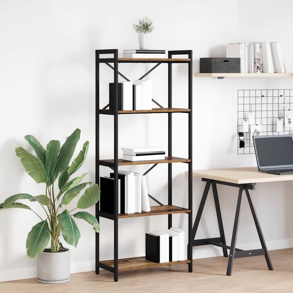 vidaXL Bücherregal Altholz 60 x 30 x 153 cm Holzwerkstoff