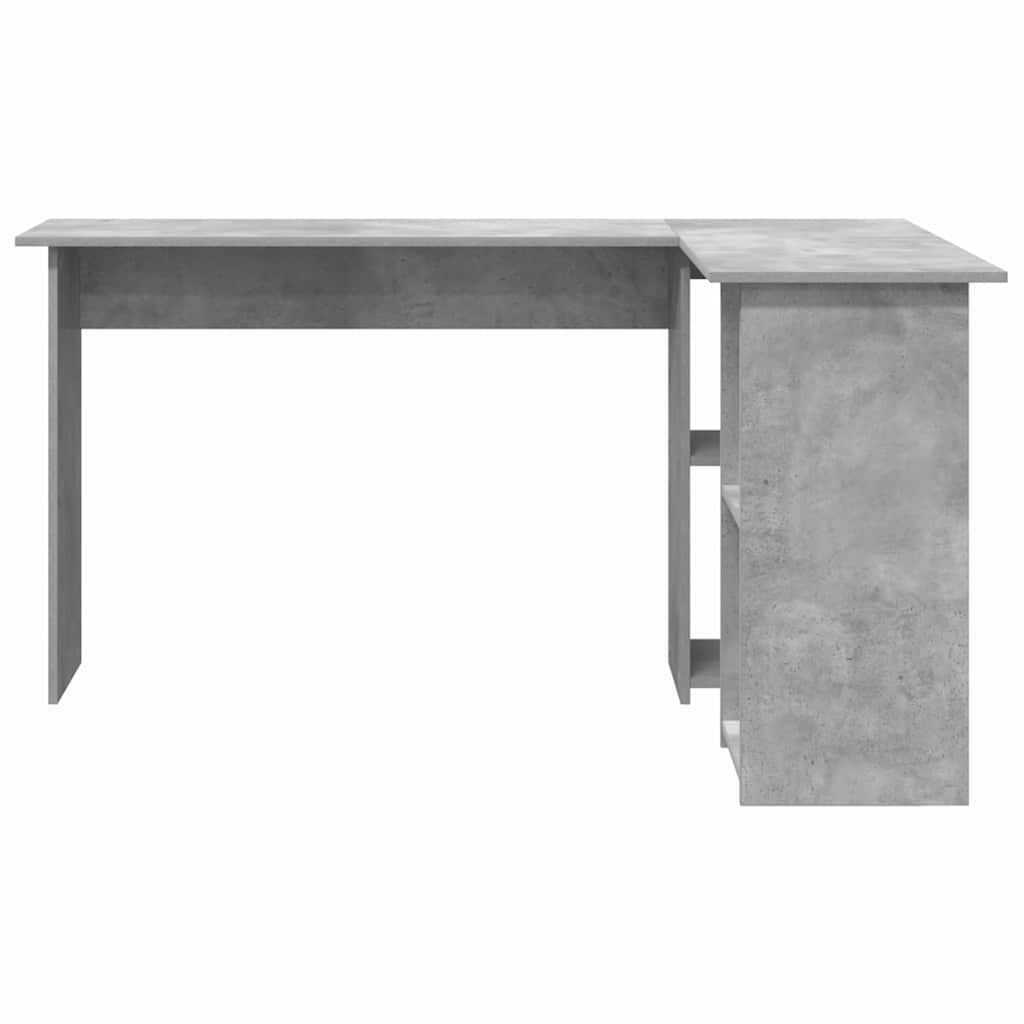 vidaXL Schreibtisch Beton Grau 142 x 102 x 73 cm Holzwerkstoff - Image 5