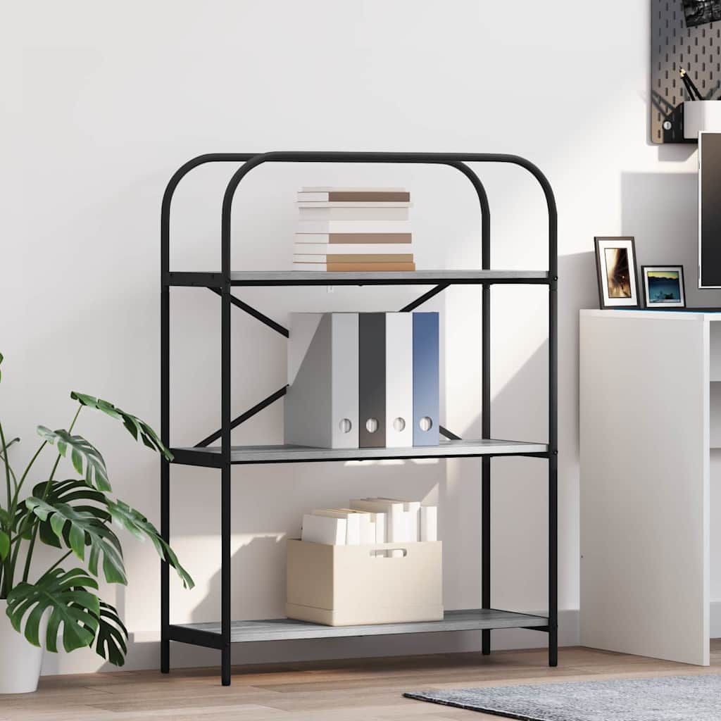 vidaXL Regal Grau Sonoma 80 x 30 x 109 cm Holzwerkstoff