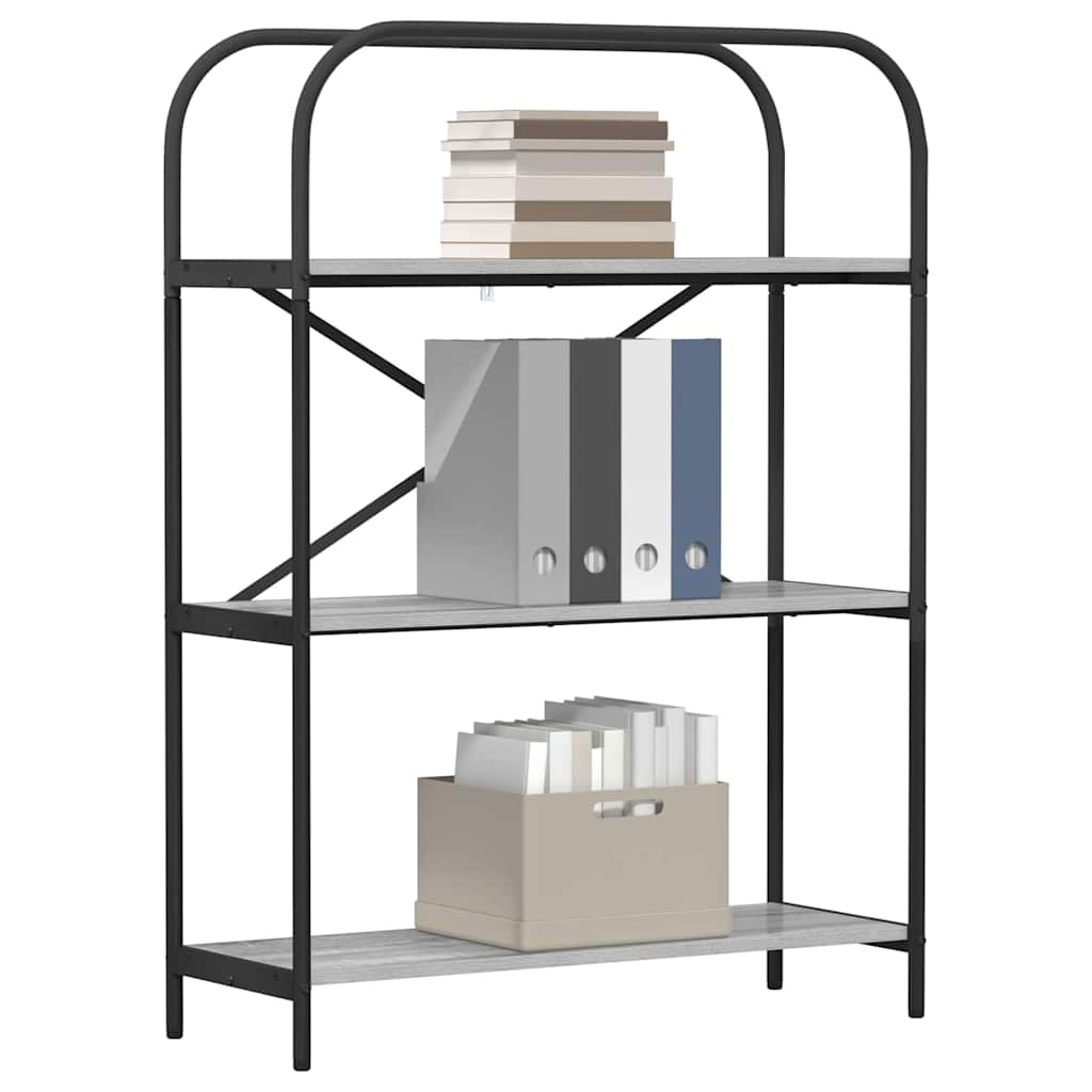 vidaXL Regal Grau Sonoma 80 x 30 x 109 cm Holzwerkstoff - Image 3