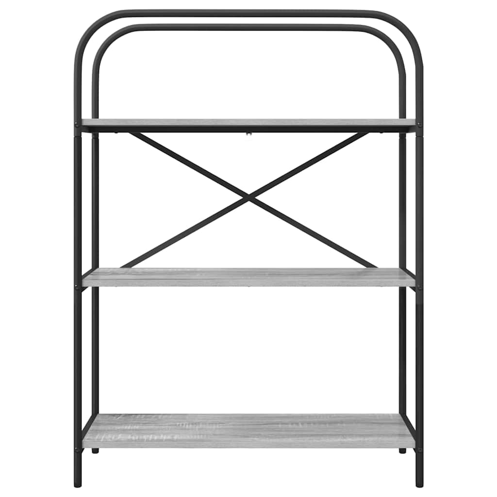 vidaXL Regal Grau Sonoma 80 x 30 x 109 cm Holzwerkstoff - Image 5