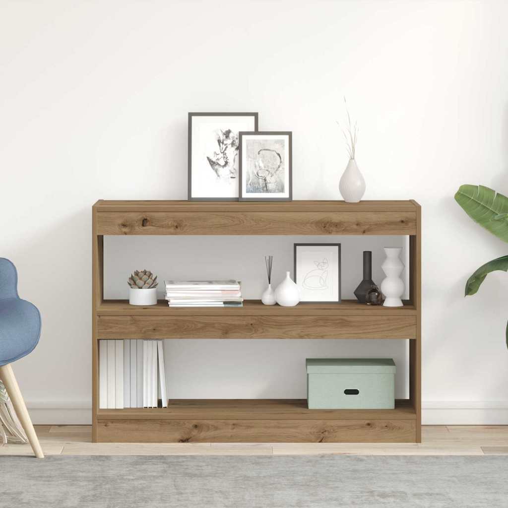 vidaXL Bücherregal Artisan-Eiche 100 x 30 x 72 cm Holzwerkstoff