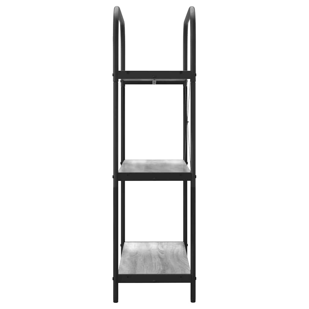 vidaXL Regal Grau Sonoma 80 x 30 x 109 cm Holzwerkstoff - Image 6