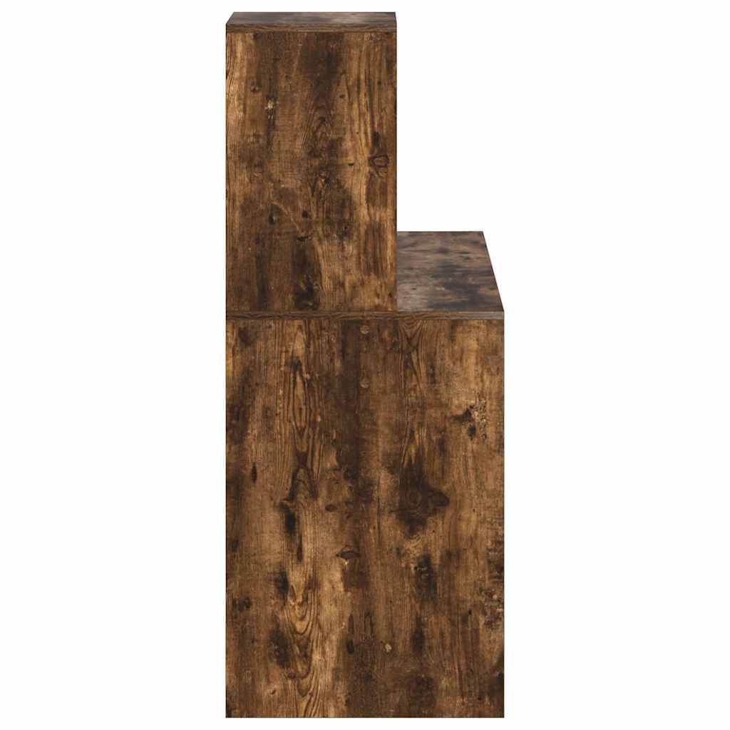 vidaXL Schreibtisch Geräucherte Eiche 102 x 50 x 124 cm Holzwerkstoff - Image 6