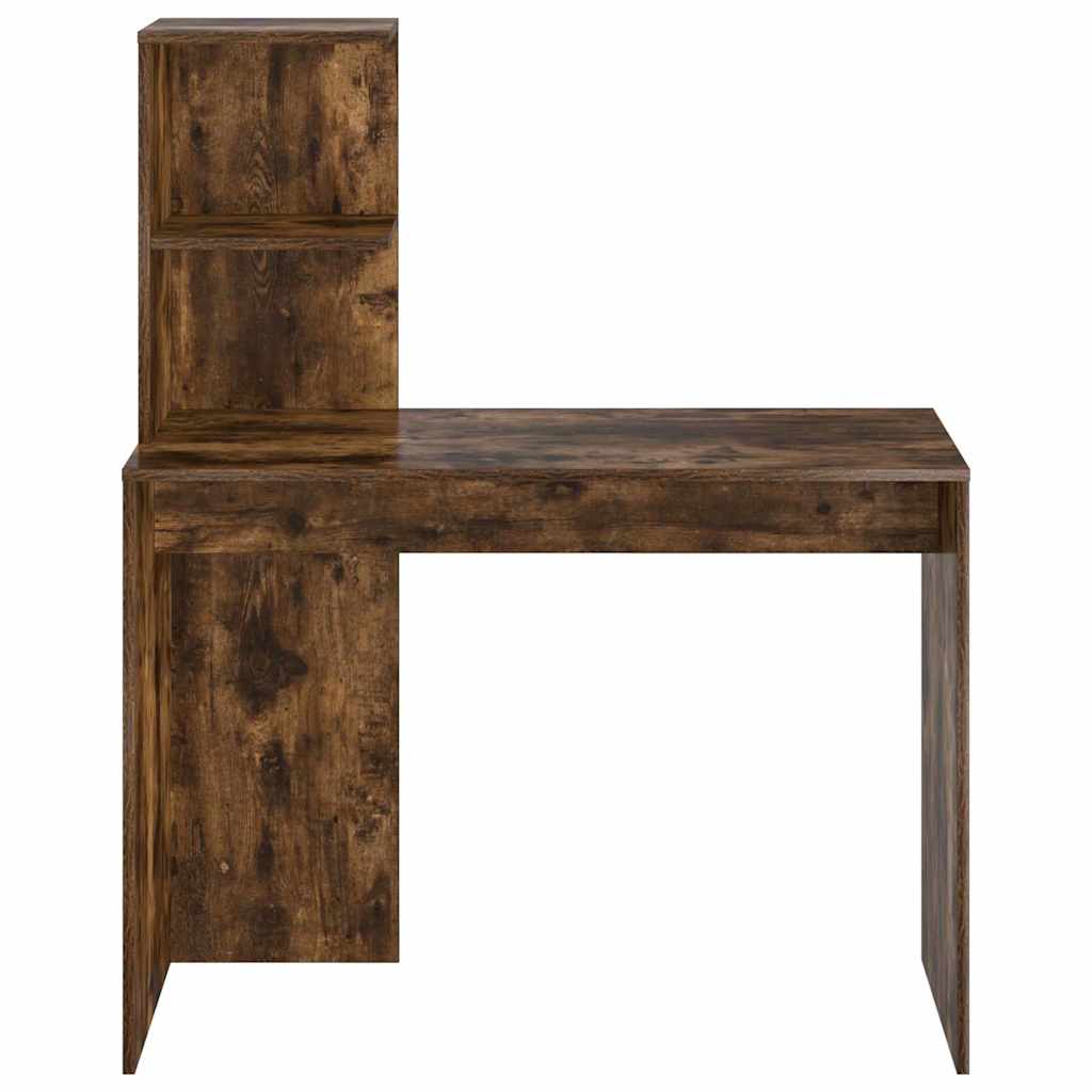 vidaXL Schreibtisch Geräucherte Eiche 102 x 50 x 124 cm Holzwerkstoff - Image 5